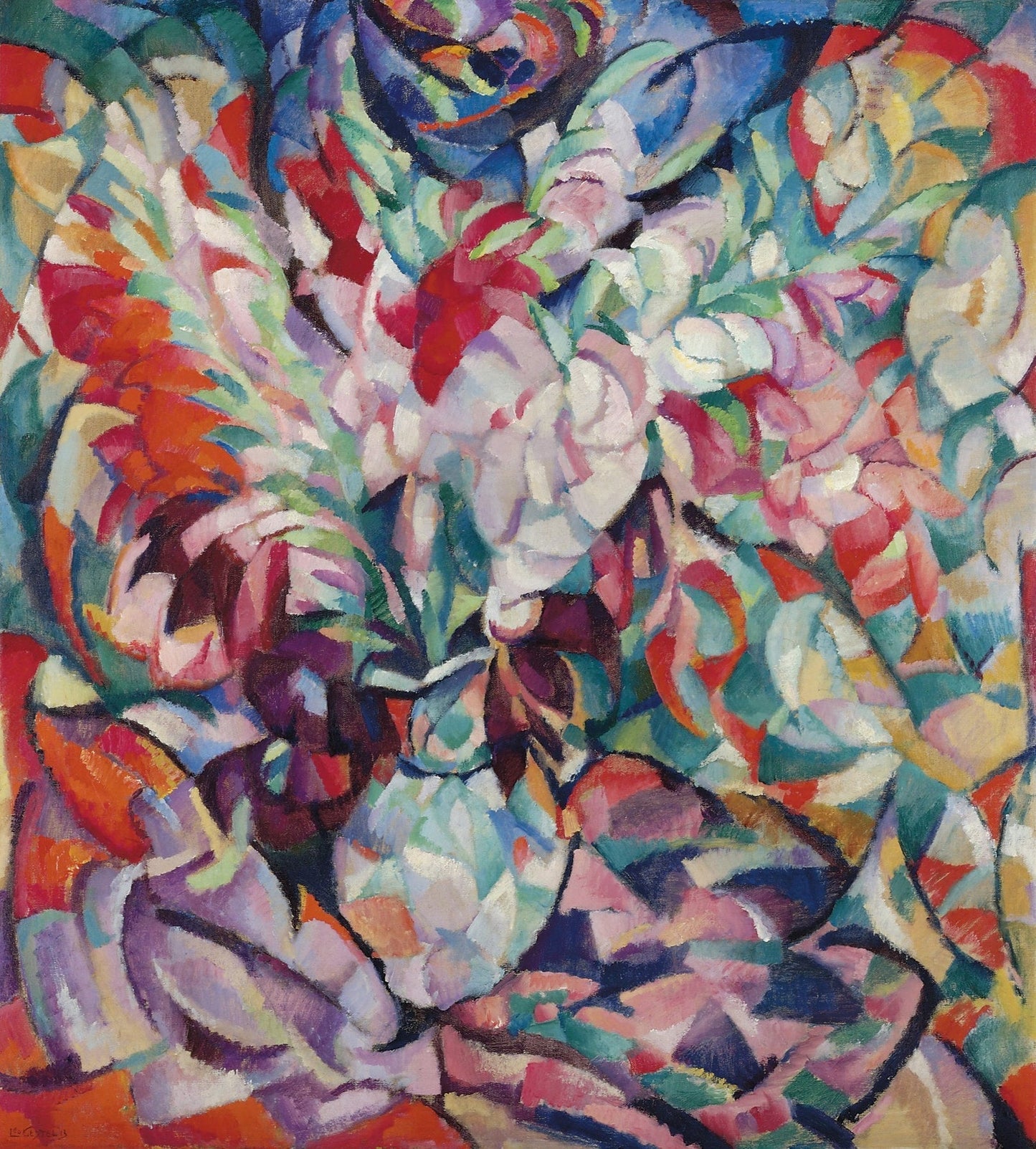 “Gladiolen” flowers art print (1913) | Leo Gestel  The Trumpet Shop   