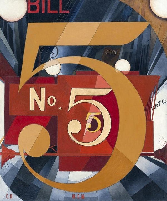 I Saw the Figure 5 in Gold (1920s) | Jazz age art prints | Charles Demuth Posters, Prints, & Visual Artwork The Trumpet Shop   