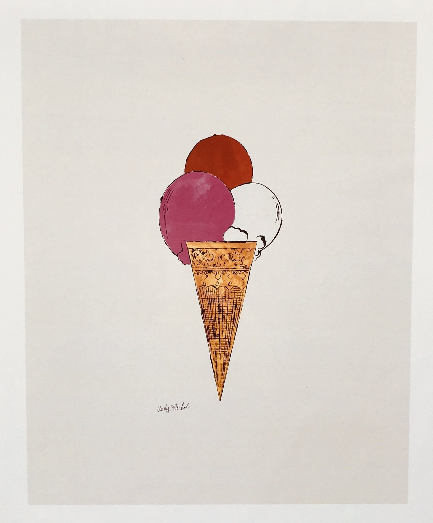 Ice Cream (1) (1960) | Andy Warhol pop art kitchen print  The Trumpet Shop   