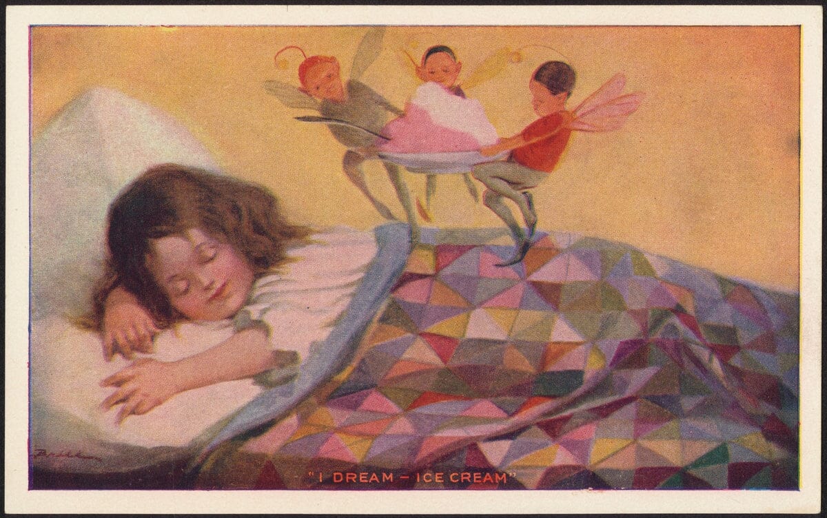 Ice cream dream (1800s) | Vintage fairy art prints Posters, Prints, & Visual Artwork The Trumpet Shop   