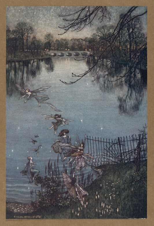 “Peter Pan in Kensington Gardens” (1900s) | Arthur Rackham prints Posters, Prints, & Visual Artwork The Trumpet Shop   