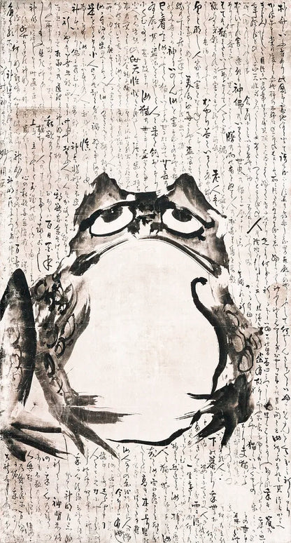 Japanese frog art (1900s) | Getsuju