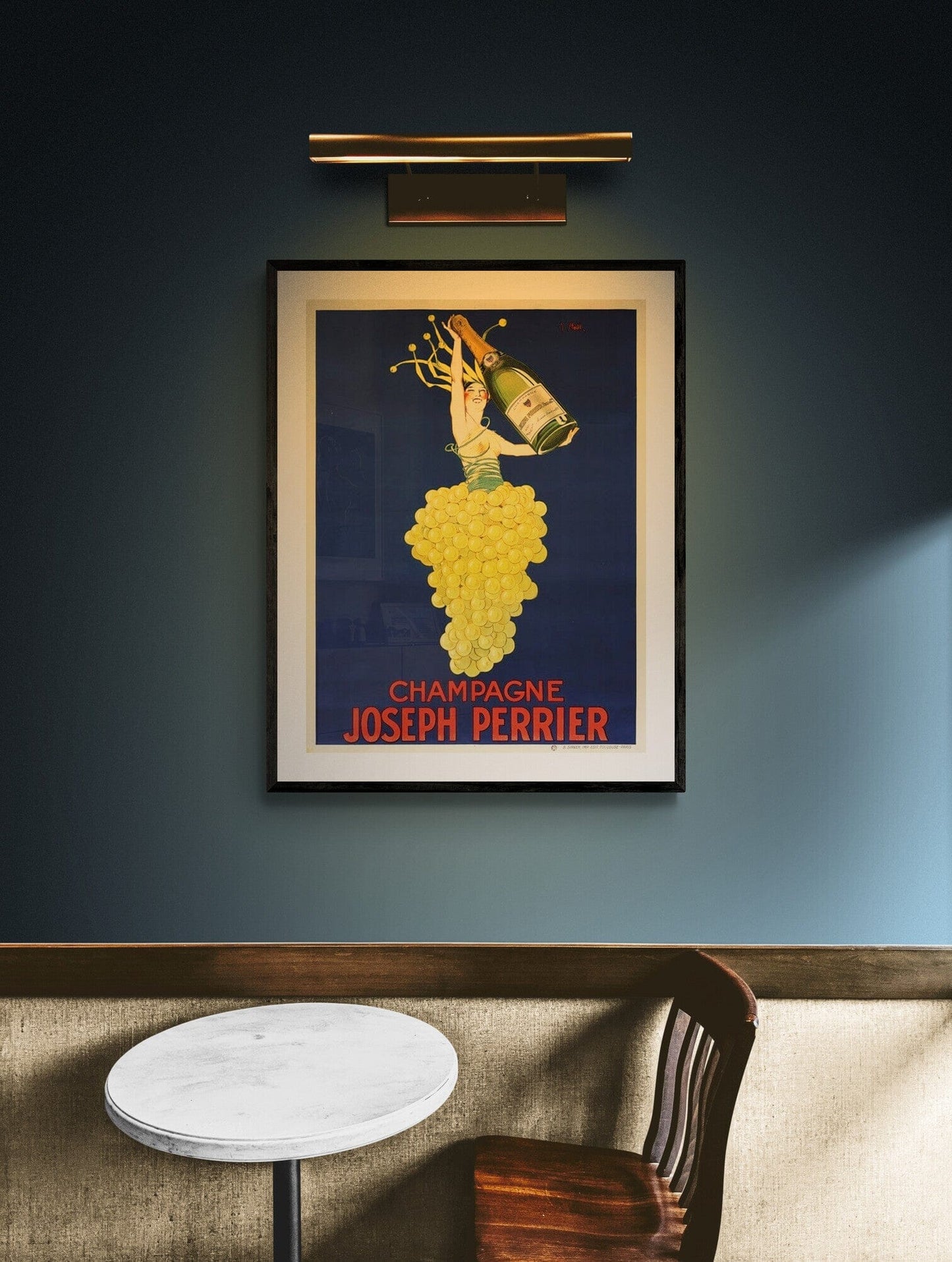 Joseph Perrier Champagne poster (c1900) | Man cave bar prints | Joseph Stall Posters, Prints, & Visual Artwork The Trumpet Shop   