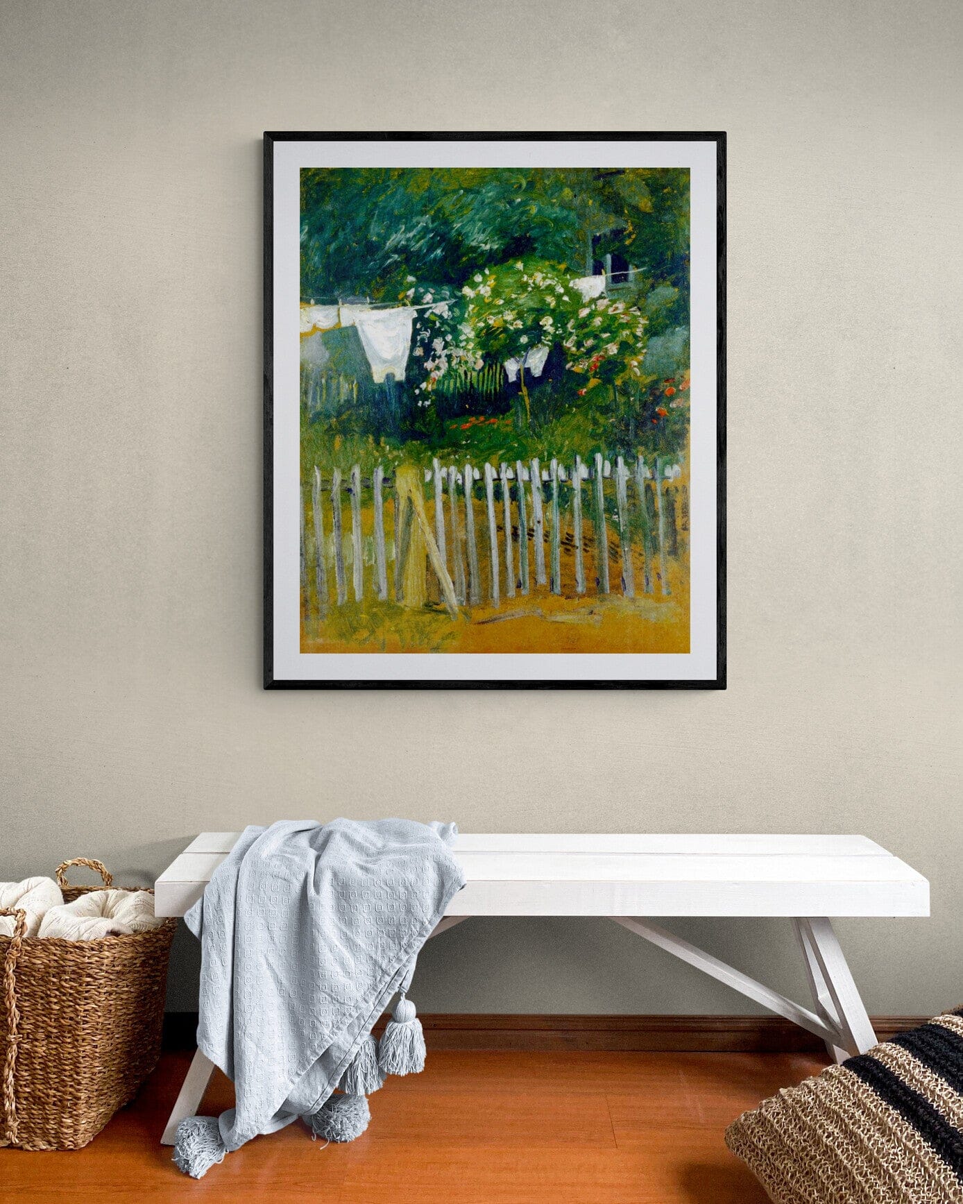 Clothes in the garden (1900s) | Laundry room wall art | August Macke Posters, Prints, & Visual Artwork The Trumpet Shop Vintage Prints   