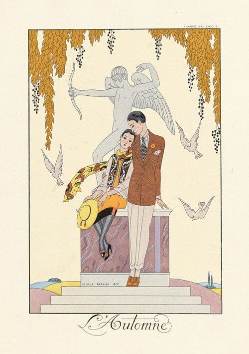 “L’Automne” (Autumn) (1925) | George Barbier art print  The Trumpet Shop   