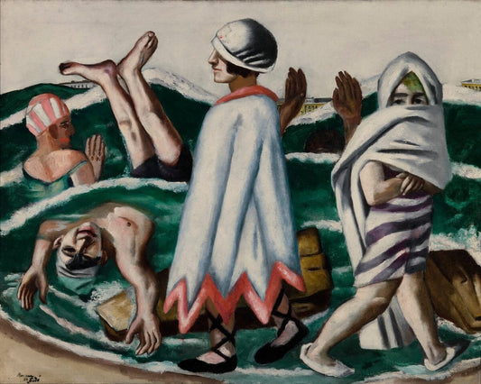 Lido swimmers (1924) | Inspired by Picasso Cubism Artists | Max Beckmann Posters, Prints, & Visual Artwork The Trumpet Shop   