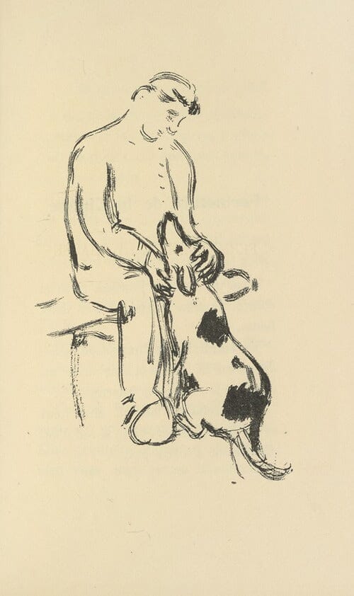 Man and dog (1920s) | Animal wall art print | Pierre Bonnard Posters, Prints, & Visual Artwork The Trumpet Shop   