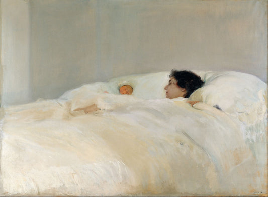 Mother (with sleeping child) (1890s) | Joaquin Sorolla prints Posters, Prints, & Visual Artwork The Trumpet Shop   