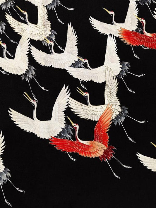 "Myriad of Flying Cranes" (1900s) | Japanese crane prints Posters, Prints, & Visual Artwork The Trumpet Shop   