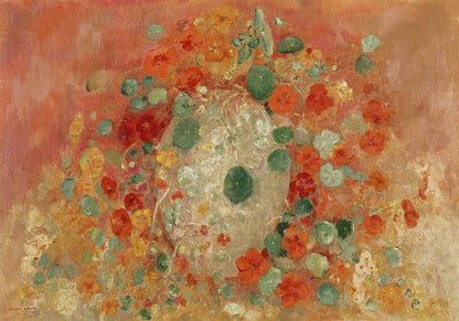 Nasturtiums artwork (1905) | Odilon Redon