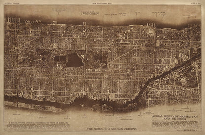 Central Park aerial photo (1920s) | New York