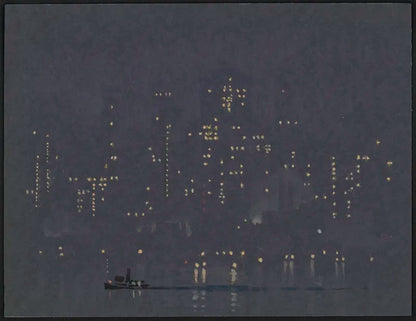 New York skyline artwork print (1920s) | Joseph Pennell