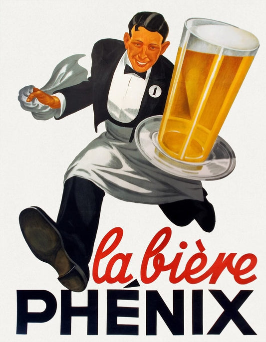 Phenix French beer art deco poster (1920s) | Man cave posters Posters, Prints, & Visual Artwork The Trumpet Shop   