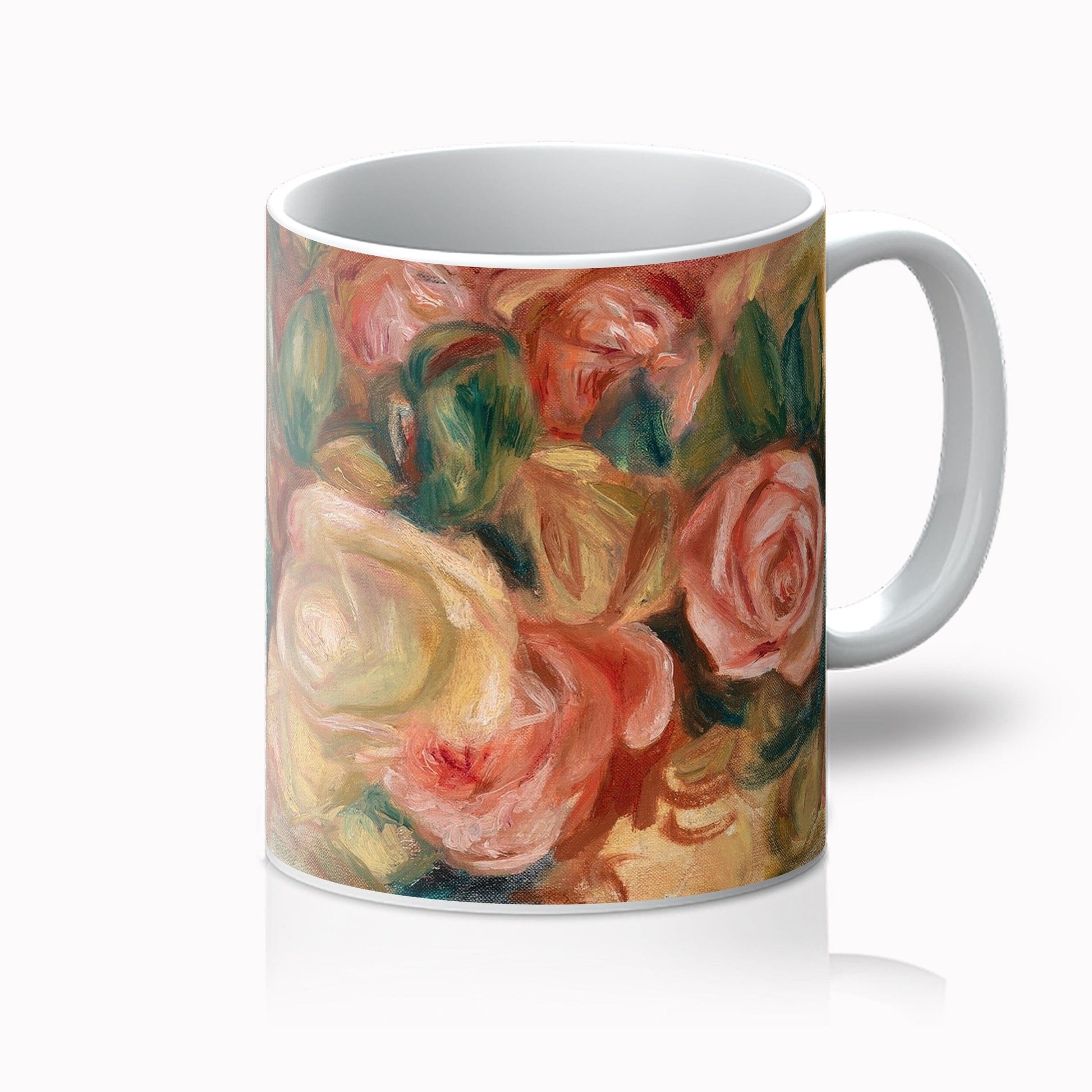 Pierre-Auguste Renoir Masterpiece Mug (11oz) Roses  The Trumpet Shop Vintage Prints   