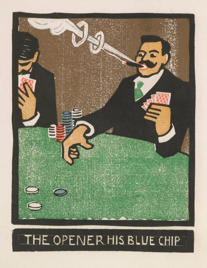 Opening chip (1900s) | Poker wall art | Frank Holme