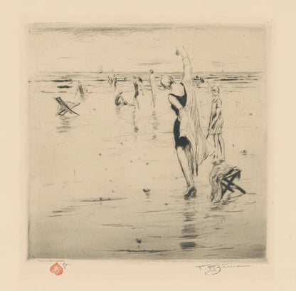 Seaside (1920s) | Bathroom artwork | Frantisek Tavik Simon