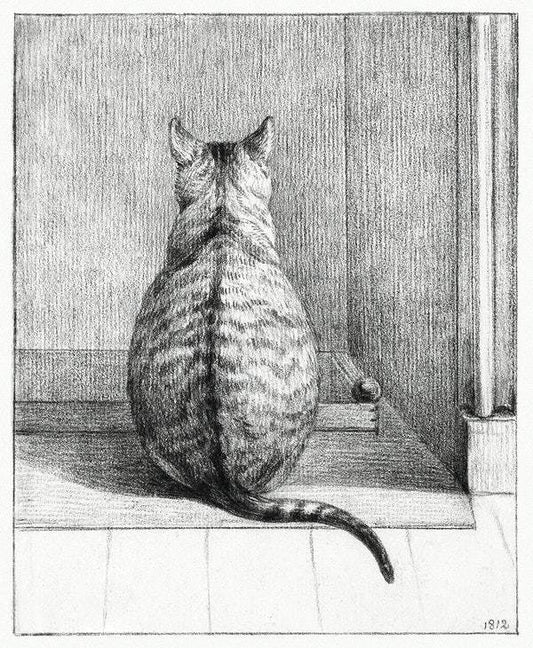 Sitting cat (1800s) | Jean Bernard