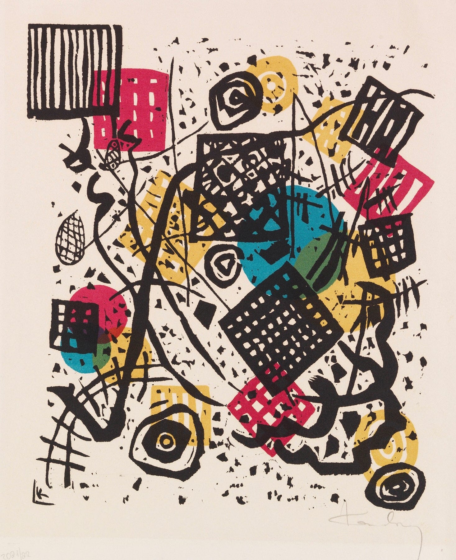 Small world V (1922) Wassily Kandinsky abstract art print | Bauhaus Posters, Prints, & Visual Artwork The Trumpet Shop Vintage Prints   
