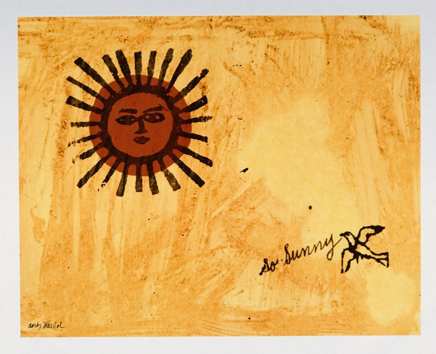 “So Sunny” (1950s) | Andy Warhol pop art print  The Trumpet Shop   