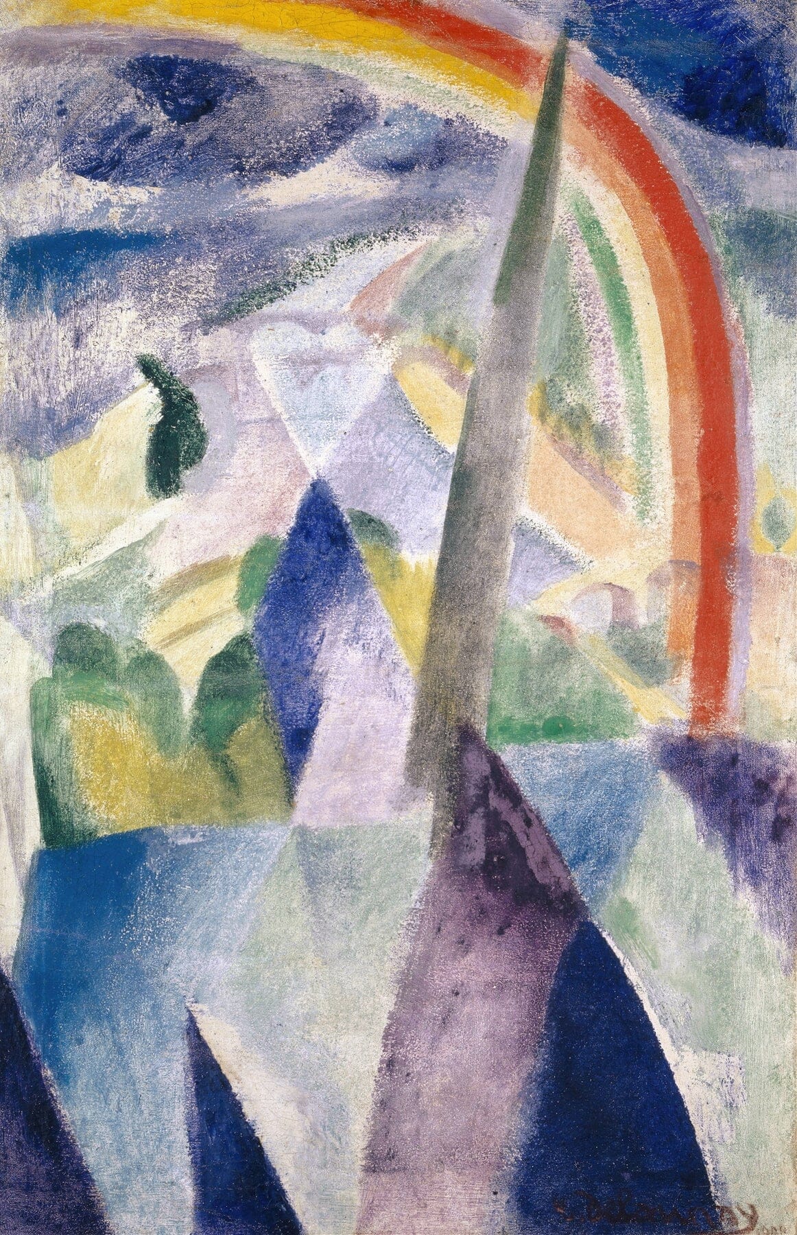 Spire of Notre Dame (1900s) | Abstract prints | Robert Delaunay Posters, Prints, & Visual Artwork The Trumpet Shop   