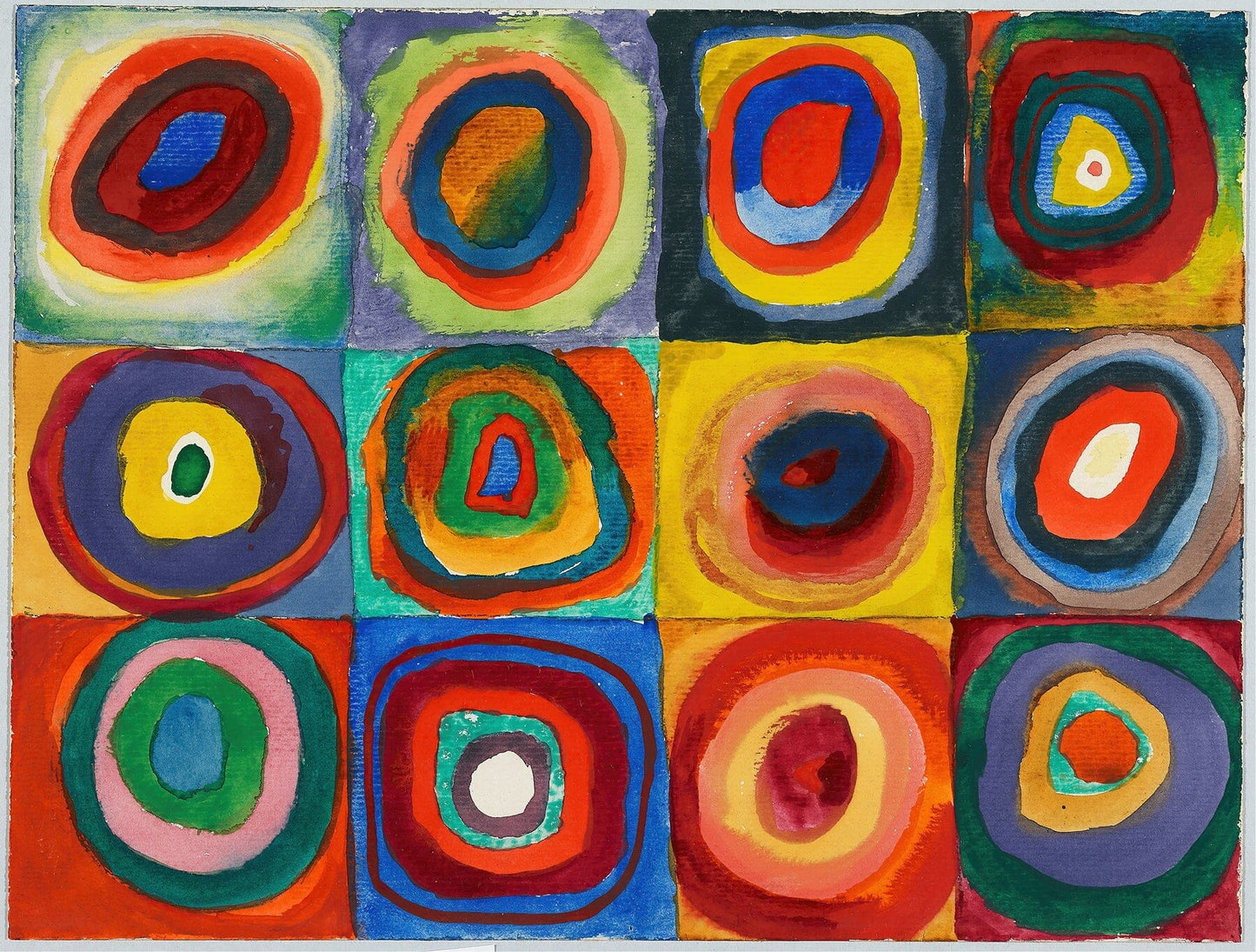 Circles and squares (1900s) | Wassily Kandinsky abstract artwork Posters, Prints, & Visual Artwork The Trumpet Shop Vintage Prints   