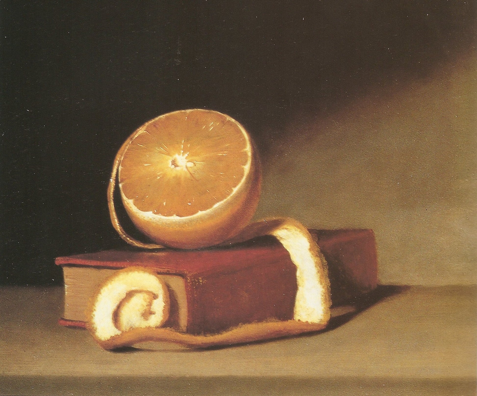 Still life with Orange and book (1815) | Raphaelle Peale art print  The Trumpet Shop   