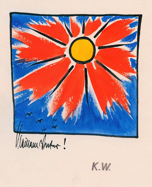 Sun artwork (1920s) | Karl Wiener Posters, Prints, & Visual Artwork The Trumpet Shop Vintage Prints   
