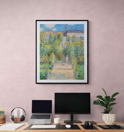 The Artist's Garden (1881) | Claude Monet garden prints Posters, Prints, & Visual Artwork The Trumpet Shop   