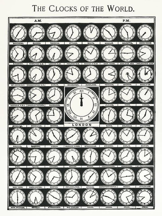The Clocks of the World (1900s) | Home office prints Posters, Prints, & Visual Artwork The Trumpet Shop   