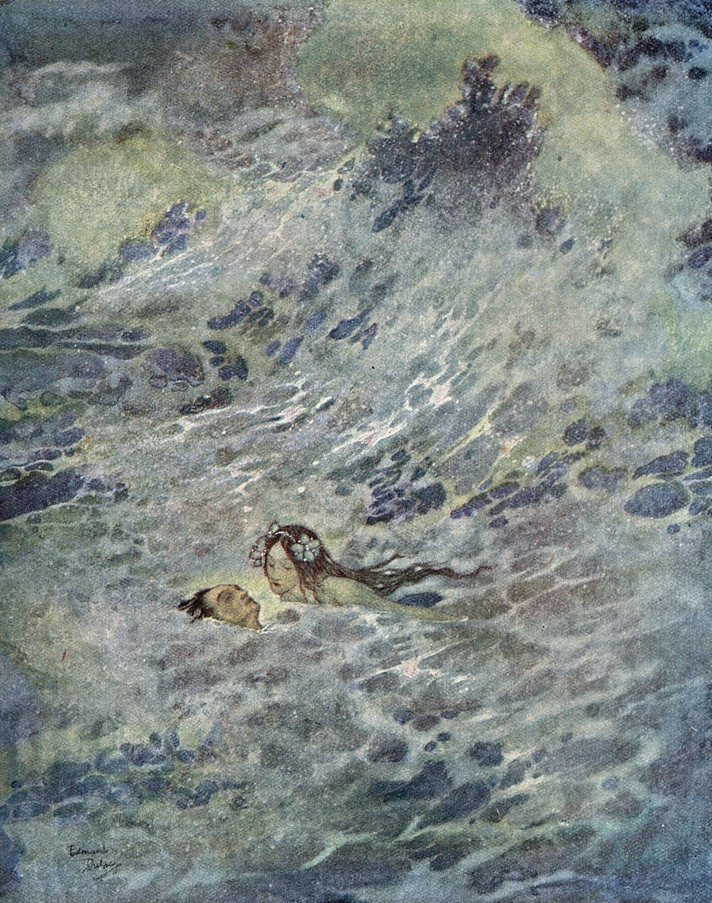 The Mermaid (1911) | Mermaid wall art print | Edmund Dulac Posters, Prints, & Visual Artwork The Trumpet Shop   