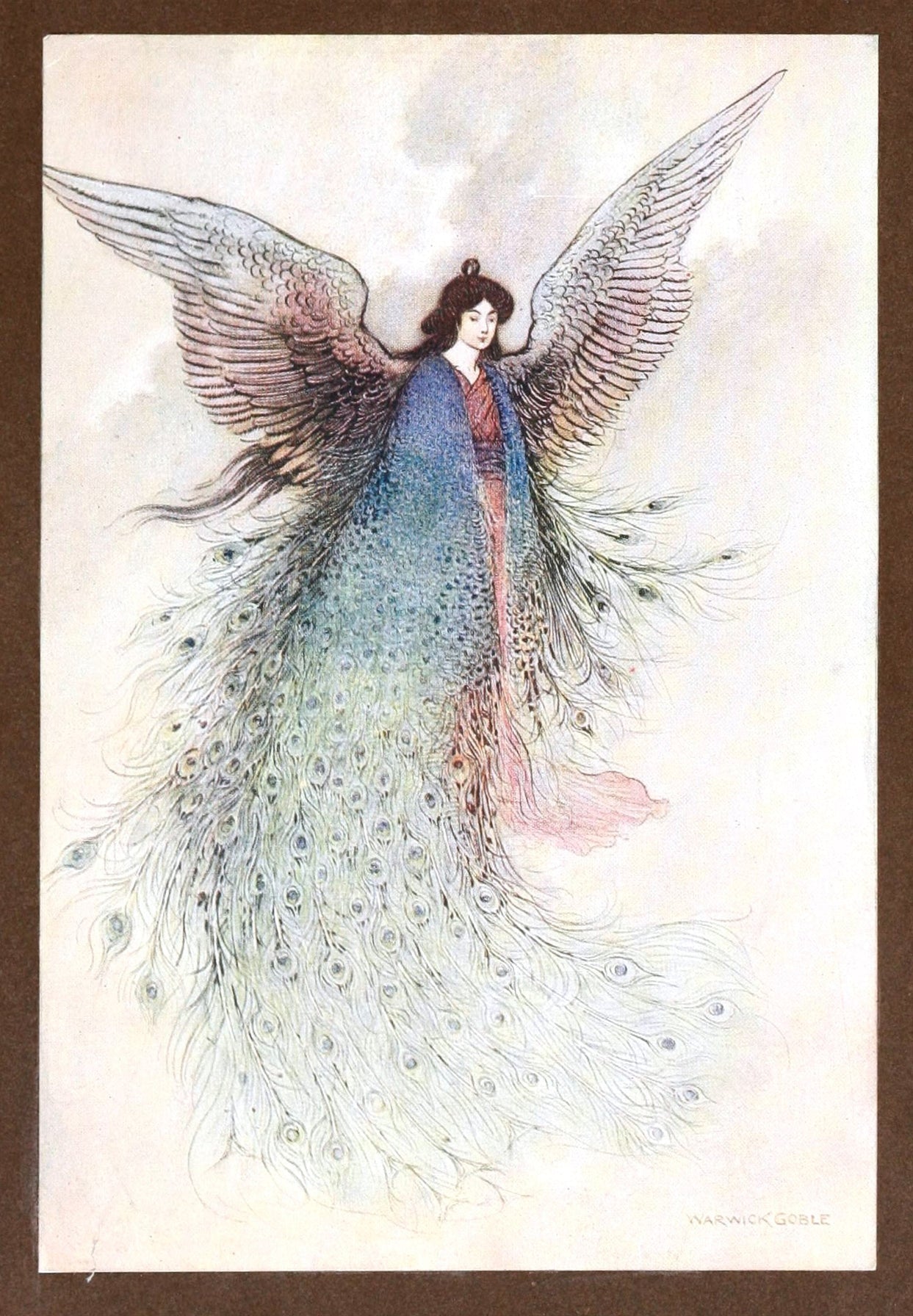 The Moon Maiden art print (1910) | Warwick Goble  The Trumpet Shop   