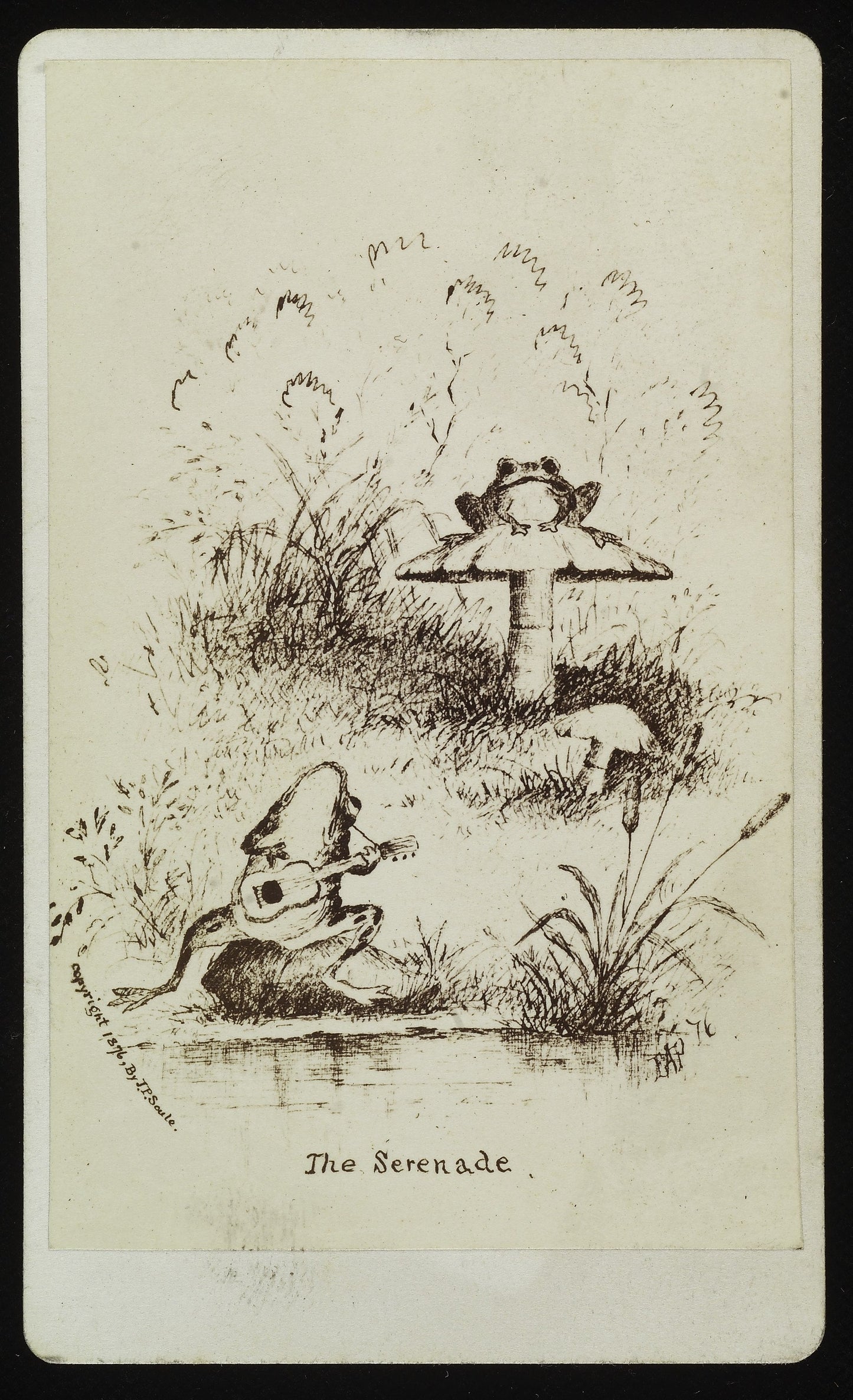 The Serenade frog art print (1876) | J. P. Soule  The Trumpet Shop   