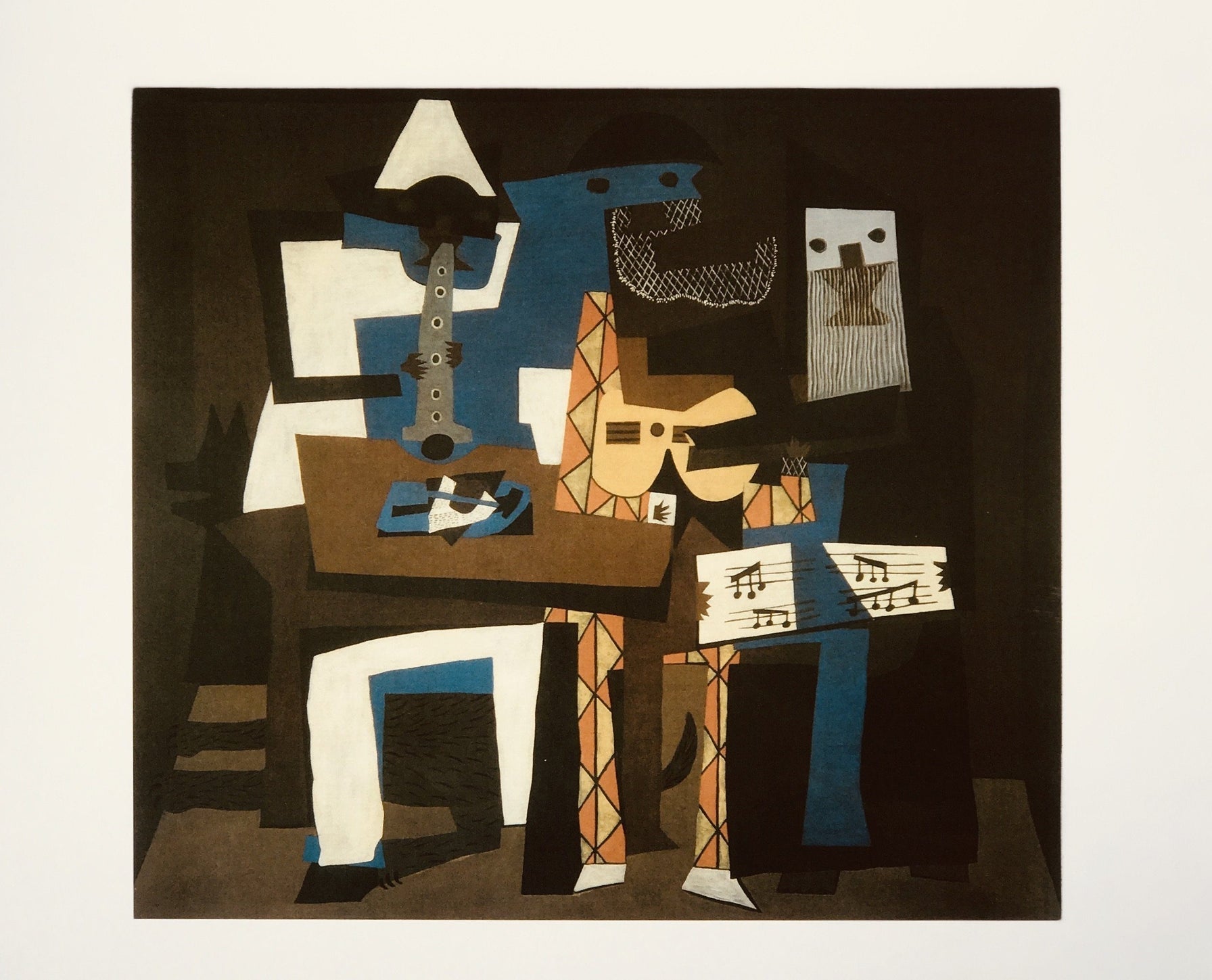 “Three Musicians” (1915) | Pablo Picasso art print  The Trumpet Shop   
