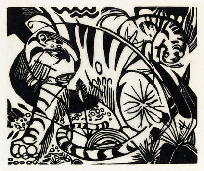 Tiger artwork (1900s) | Franz Marc