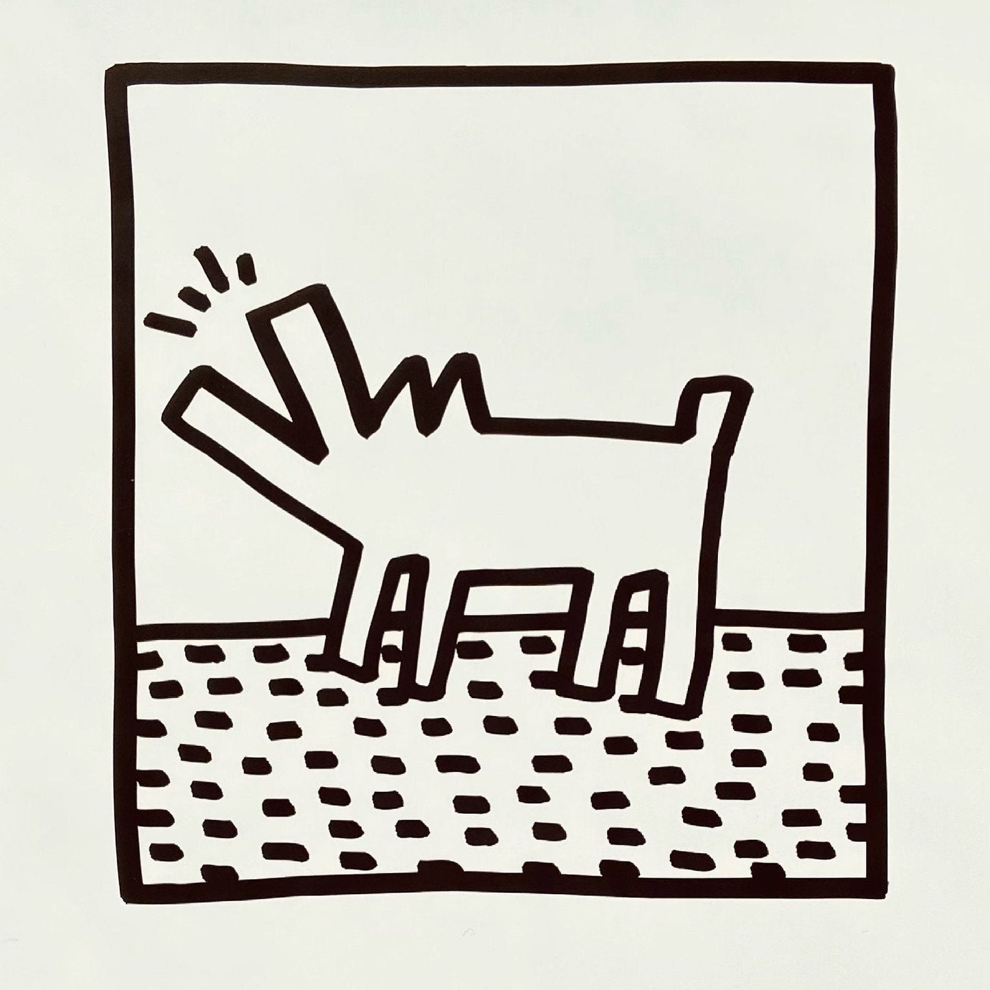 Untitled (Barking dog) (1980s) | Keith Haring pop art print  The Trumpet Shop   