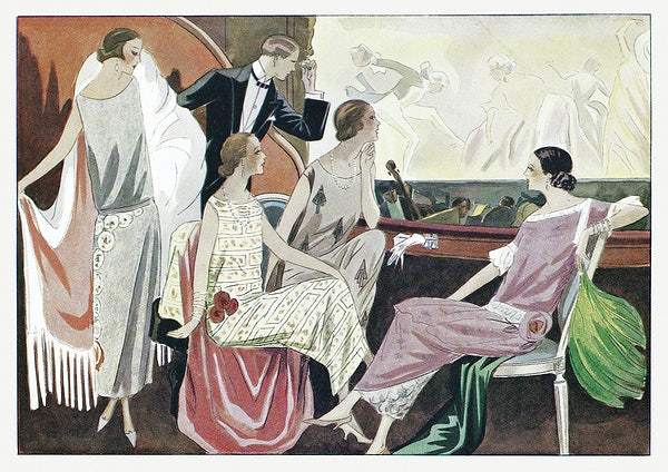 Opera-Comique art deco fashion (1920s) | Bedroom wall art prints | Edward Henry Molyneux Posters, Prints, & Visual Artwork The Trumpet Shop   