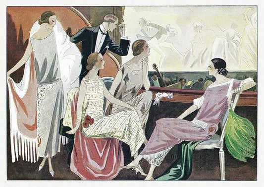 Opera-Comique art deco wall art (1920s) | Edward Henry Molyneux Posters, Prints, & Visual Artwork The Trumpet Shop   