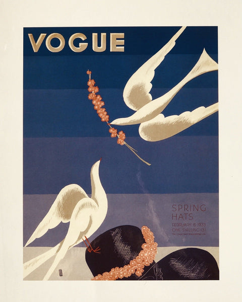 Skylight Vær venlig Glat Vogue cover (Feb 1933) 11"x14" | Lepape | Gallery quality art prints – The  Trumpet Shop Vintage Prints