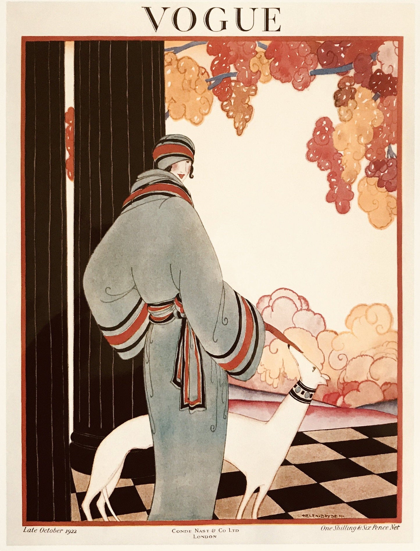 Vogue cover art print (Oct. 1922) | Helen Dryden  The Trumpet Shop   