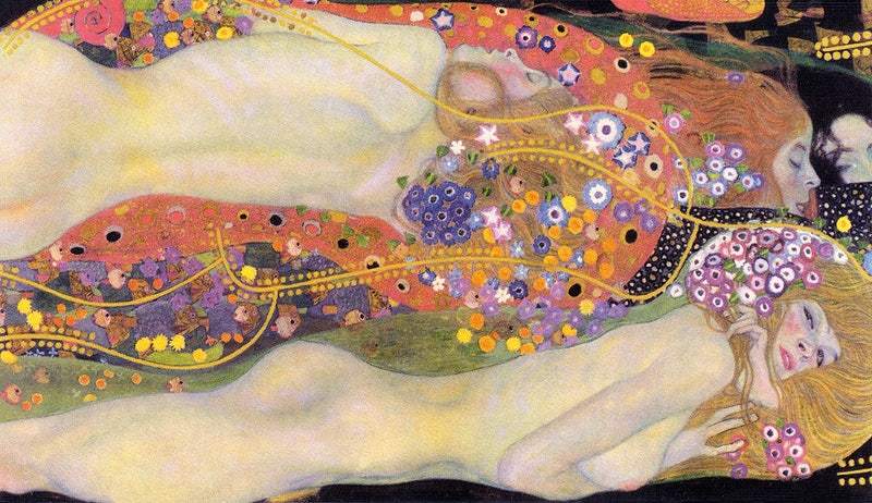 Water Serpents II (1900s) | Gustav Klimt prints Posters, Prints, & Visual Artwork The Trumpet Shop   