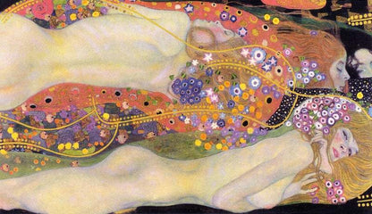 Gustav Klimt Water Serpents artwork (1900s)