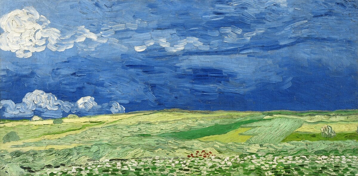 Van Gogh painting of a wheat field print (1890s) Posters, Prints, & Visual Artwork The Trumpet Shop   