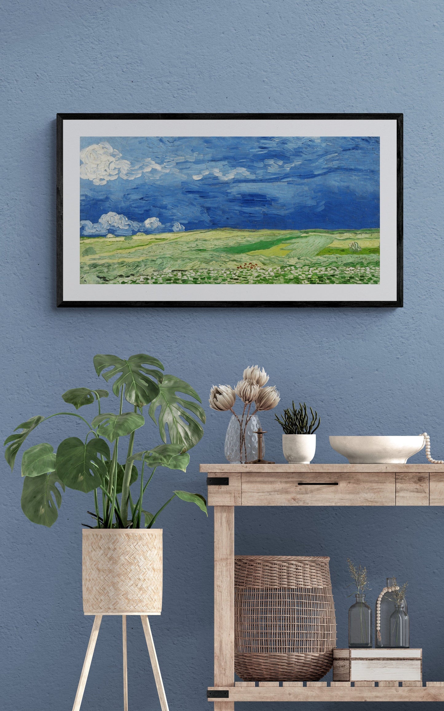 Van Gogh painting of a wheat field artwork (1890s) Posters, Prints, & Visual Artwork The Trumpet Shop   