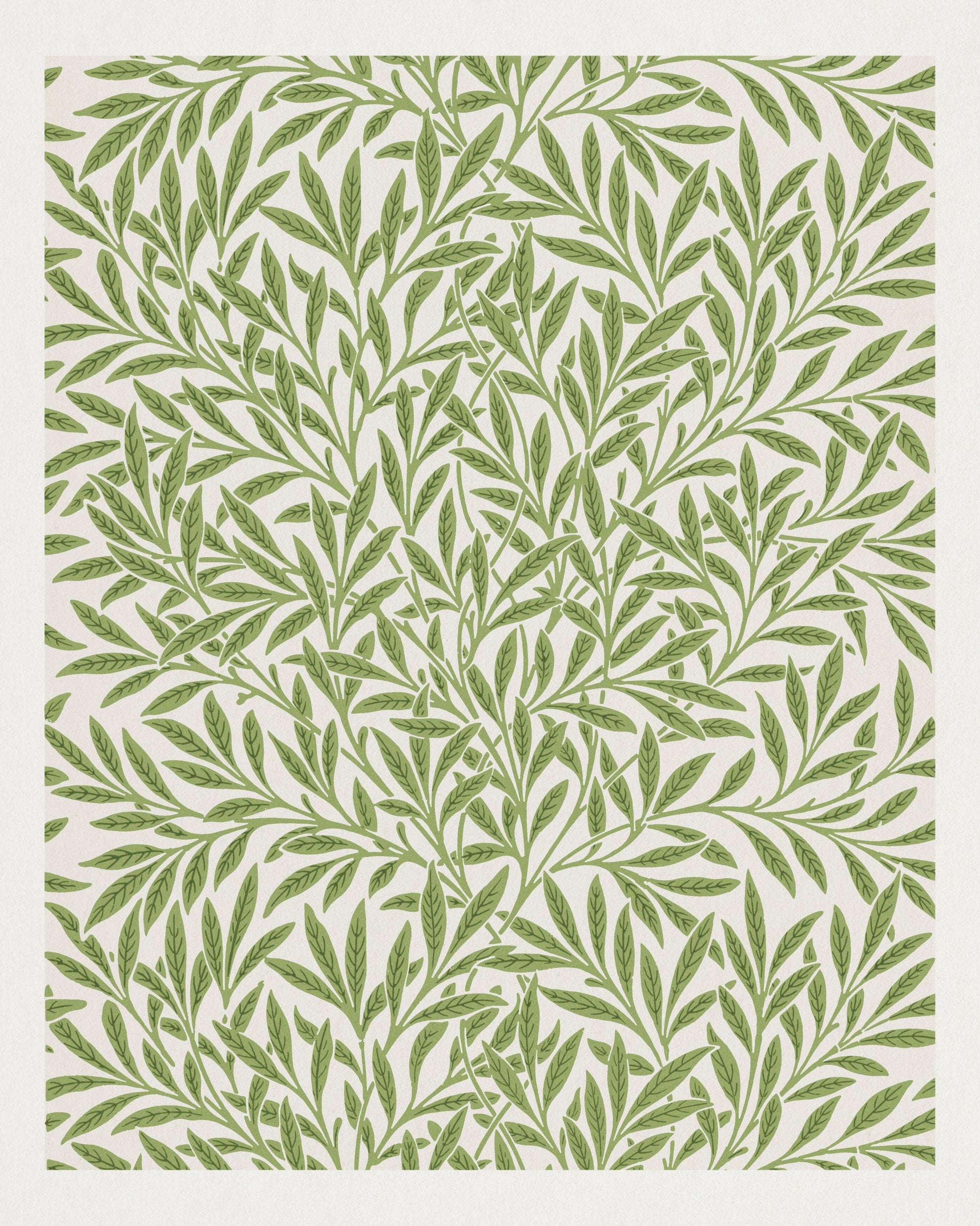 Willow design (1800s) | William Morris green prints Posters, Prints, & Visual Artwork The Trumpet Shop   