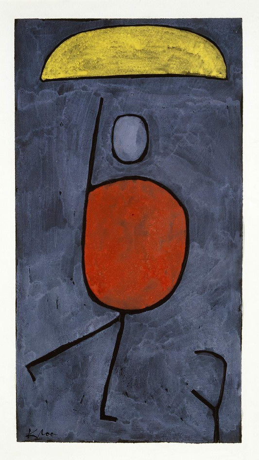 With umbrella (1930s) | Abstract artwork prints | Paul Klee Posters, Prints, & Visual Artwork The Trumpet Shop   