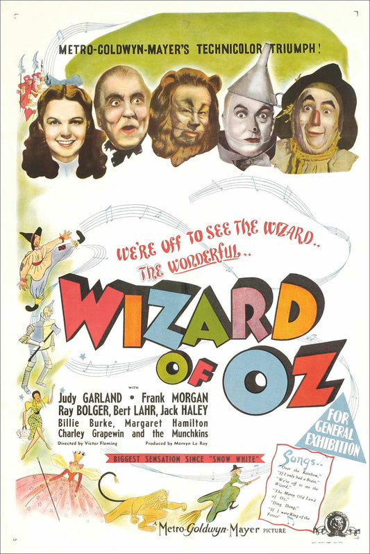 Vintage Wizard of Oz poster print (1930s) Posters, Prints, & Visual Artwork The Trumpet Shop   